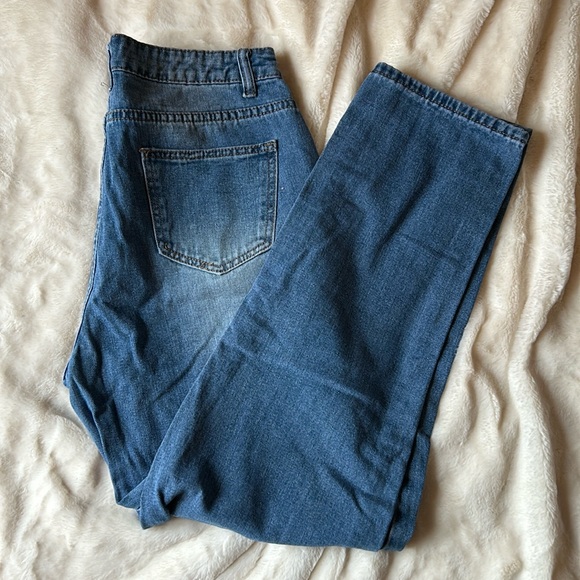 SHEIN Denim - 📦 SHEIN Medium Wash Boyfriend Jeans L